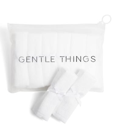 Premium Bamboo Washcloths 6 Pack - White Washcloths for Face - Gentle and Soft Washcloths for Face and Body - Natural Bamboo Baby Washcloths - Baby Wash Cloths Set - Small Face Towels 10x10