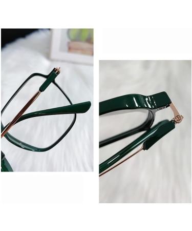 Buy PARWANA Oversized Blue Light Blocking Reading Glasses - Anti Eye Strain HD Computer Readers Eyeglasses - Green Flat Light Mirror +0.00 - International Shipping Available - Buy Online on GoSupps.com