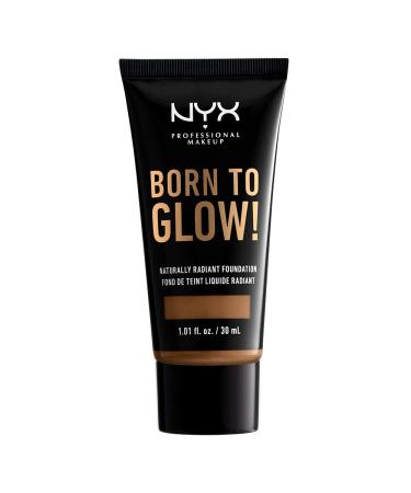 NYX PROFESSIONAL MAKEUP Born To Glow Naturally Radiant Foundation - Sienna (Medium Deep With Warm Undertone)