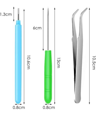 12 Pack Paper Quilling Tools Set - Slotted Kit with Various Sizes Quilling Needle Pen for Curling Coach - Ideal for Cardmaking Projects - Buy Online on GoSupps.com