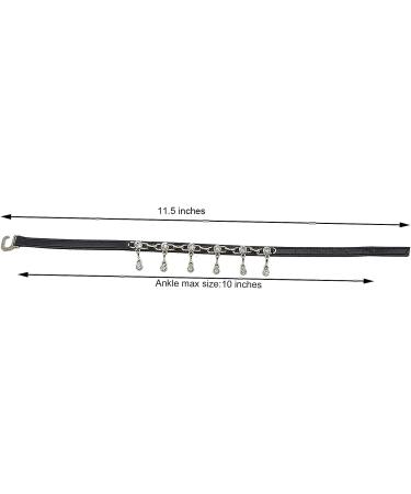 Anti-Slip Ankle Straps for Loose High Heels - Diamond Decor 9 Inch Black | Women's Shoe Accessories - Buy Online on GoSupps.com
