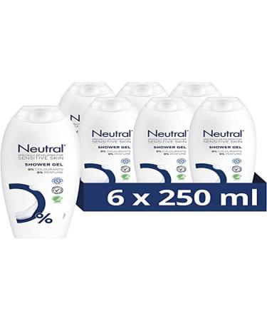Neutral Neutral Sensitive Skin Shower Gel specially developed for sensitive skin - 6 x 250 ml - Value pack