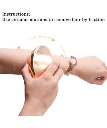 Bleam Crystal Hair Eraser - Painless Exfoliation Remover for Women and Men - Smooth Hair Removal for Legs - Gold/Rose Gold - Buy Online on GoSupps.com