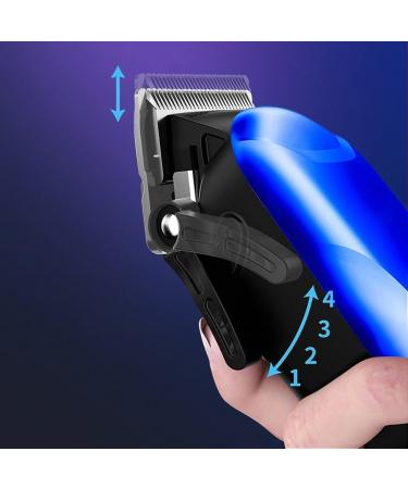 Intelligent Electric Hair Clipper with Digital Display - Premium Blue Hair Clipper for Perfect Cuts | Ship Worldwide - Buy Online on GoSupps.com