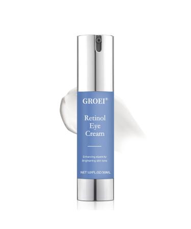 Retinol Eye Cream for Dark Circles & Wrinkles -Night Care Eye Cream with Collagen Hyaluronic Acid Effective in 3-4 Weeks to Fight Against Aging Reduce Puffiness and Bags All Skin Types