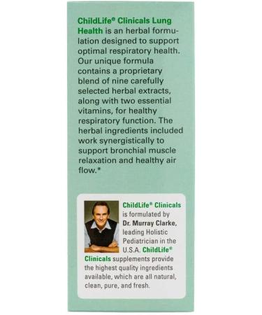 Childlife Clinicals Lung Health - Support Healthy Lung & Respiratory Function, 2 fl oz - Buy Online on GoSupps.com