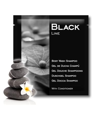 GPQ GESPROQUIMIA SL GPQ GelShampoo 2in1 Black Line 400 pieces x 8g 94 Natural Origin Amenities Hotel With rinse without parabens for hotel country house apartment B&B Made in Spain