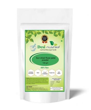organic Rose Petal Powder | Pure And Natural Double Filtered Rose Petal Powder | Face Mask For Fairness Skin Taning and Glowing Skin