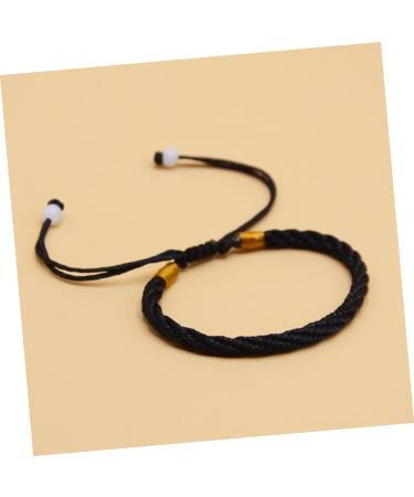CALLARON 24 pcs Fashion Friendship Women's Wave Bracelet Bead Lucky Bangles Bracelets for Women Bracelet line red Bracelet Hand Strap Accessories Year of Birth Lucky Bracelet 12cm Black - Buy Online on GoSupps.com