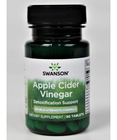 Swanson Double-Strength Apple Cider Vinegar 200mg - 30 Chewable Tabs for Digestive Health | Buy Internationally - Buy Online on GoSupps.com
