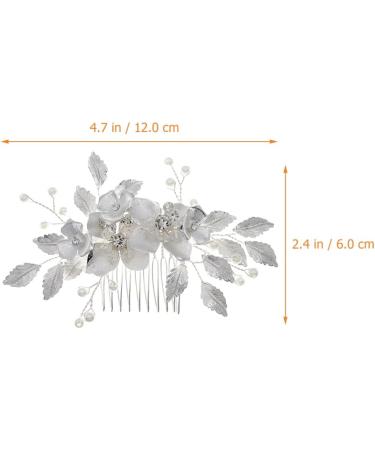 Rose Pink Pearl Hairpin Wedding Hairpin Bridal Hair Clips Accessories Everyday Headwear Thin Women Floral Hairpin For Wedding Bride Bridesmaid Party - Buy Online on GoSupps.com