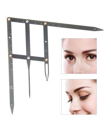 Salmue Golden Ratio Stainless Steel Eyebrow Ruler | Tattoo Measuring Caliper & Shaping Tool - Buy Online on GoSupps.com