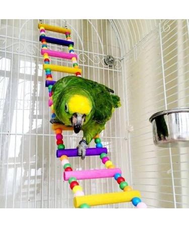 Buy Cablepelado Bird Ladder - Colorful Wooden Swing for Parrots Budgies & Cockatiels | Best Bird Toys Online - Buy Online on GoSupps.com
