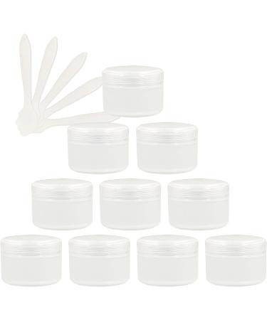 empty jars with lids cosmetic jar B0CL9K7SRC12 PC Empty 50ml Pink Plastic Cosmetic Jars with Screw Lid 50g Small Pot with Inner Linner for Cosmetic Travel Gel Lip Balm + 5X Spatula (Color : Roze S (