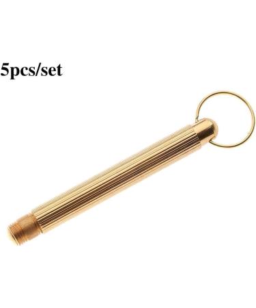 Gold Folding Copper Ear Wax Removal Tool - Portable Ear Cleaner Spoon with Key Ring | Personal Care Supplies - Buy Online on GoSupps.com