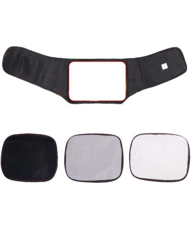 Double Adjustable Lumbar Support Belt with Self-Heating Steel Plate for Pain Relief & Injury Prevention | SC Black M - Buy Online on GoSupps.com