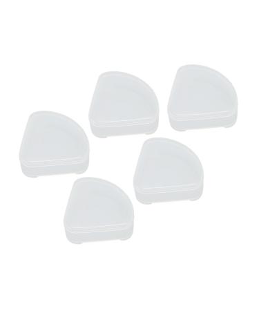 ZJchao Powder Puff Box Plastic Triangle Makeup Puff Container Transparent for Powder Rooms for Beads