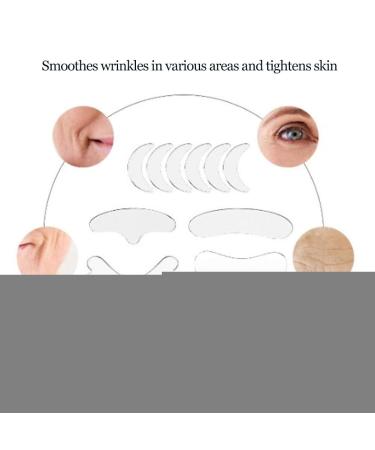 11-Part Anti-Aging Face Patch | Reusable Silicone Plasters for Forehead Eyes Chin & Chest - Lift & Rejuvenate Skin - Buy Online on GoSupps.com