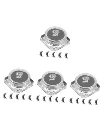 Healvian 4 boxes Irregular Women Dental Art Jewelry Ornament Shaped Tooth Decorative Decorations Girls Fashionable Teeth for of Accessories Diamonds Gems Moon Ornaments DIY Crystal 0.6x0.3cmx4pcs As Shownx4pcs