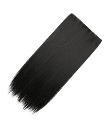 ABOOFAN Piece Long Straight Hair Wig Womens Wigs Clip in Extensions Wigs for Women Natural Wig Black Wig Long Straight Hair Extensions Hair Accessories Miss Cosplay High Temperature Wire 60X15CM Black
