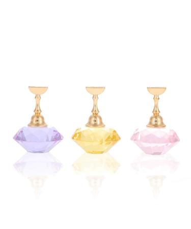 Nail tip holder nail holder oval crystal exercise level of magnetic nail tip artificial position 3COLORS (color: purple)