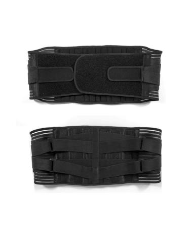 Back Support Belt - Adjustable Lumbar Brace for Sciatica Relief | X-Large Anti-Skid Design 6 Stays 16-Hole Air Mesh - Buy Online on GoSupps.com