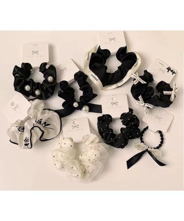 Hair Bobbles Scrunchies for Women Plain Elastic Thick Bands Soft Ropes Ponytail Holder Women's Hair Accessories 10 - Buy Online on GoSupps.com