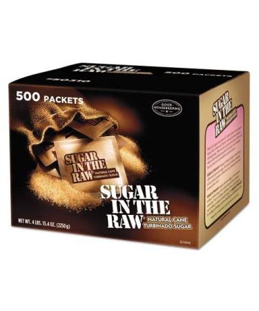 Sugar in the Raw - Sugar Packets, Raw Sugar, 0.18 oz Packets, 500 per Carton 827749 (DMi CT by Sugar in the Raw 500 Count (Pack of 1)