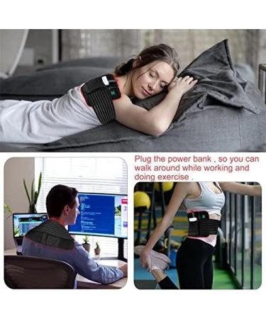 UEIDIHI Red Infrared Light Therapy Belt LED Red Light Therapy Belt for Pain Relief Flexible Wearable Wrap Deep Therapy Pad with 2 Wavelengths - Buy Online on GoSupps.com