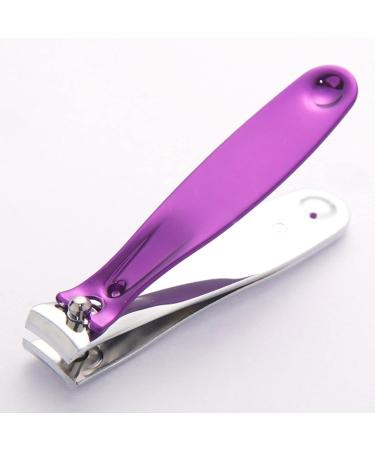 UNbit Nail Clipper Travel Purple Nail Scissors for Nails Professional Cuticle Clipper Carbon Steel Fingernail Gift - Buy Online on GoSupps.com