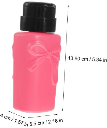 Housoutil 2 Pieces Nail Remover Bottle Travel Shampoo Makeup Remover Organizer Facial Tonic Lotion Liquid Clean Water Pink Plastic - Buy Online on GoSupps.com
