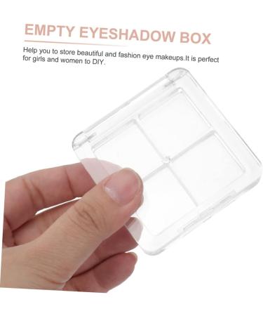DRESSOOS 20 Pcs Boxes Eye Shadow Box Accessories Palettes Eyeshadow for DIY Empty Highlight Transparent - Buy Online on GoSupps.com