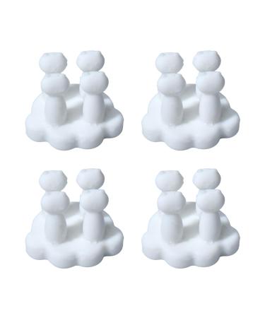 Plumdrop 4 pieces of self -adhesive wall hooks perfect for the organization of towel keys and razors in your bathing room kitchen or your bedroom