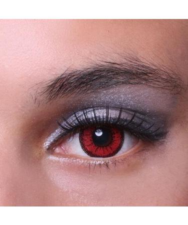 Matlens Pro Trend Colored Contact Lenses - Red Red Nine - Big Eyes - 4.50 Dpt Free Case & Care Product - Shop Internationally! - Buy Online on GoSupps.com