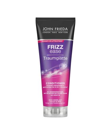 John Frieda - Frizz Ease Dream Slow Conditioner - Contents: 250ml - hair smoothing & 72h moisture protection with keratin - for unruly medium thick to thick hair - Buy Online on GoSupps.com