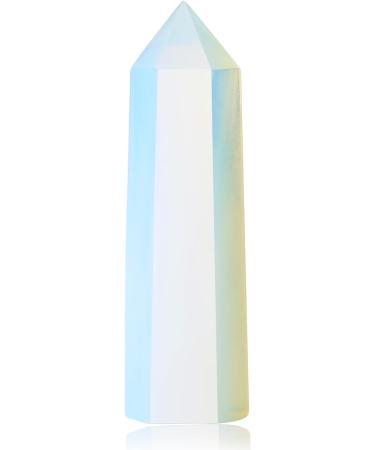 Opal Crystal Wand - XIANNVXI 2 Hexagonal Point Healing Stone for Reiki Therapy - Buy Online on GoSupps.com