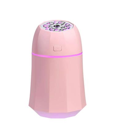 Humidificateur ultrasons portable pour aromath rapie avec brume fra che et 7 couleurs changeantes LED diffuseur d'ar me protection sans eau mise hors tension rose rose