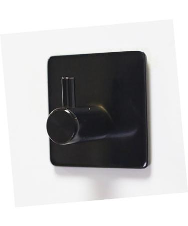 Alipis Mount Black Single Waterproof Robe Towel Steel Hanger Hook Clothes for Wall Hooks Stainless Kitchen medium Black - Buy Online on GoSupps.com
