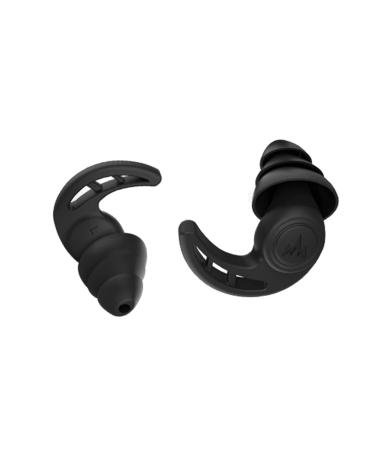 Rhino Horn Design Ear Plugs Waterproof Reusable Ear Protector for Adult Teen Student Showering Bathing Surfing 2PC 3 Layer Ear Protector Black