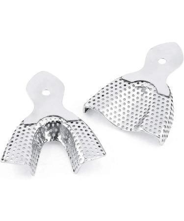 6PCs Stainless Steel Dental Impression Trays - Autoclavable Upper & Lower U Shape Cast Tools | International Shipping Available - Buy Online on GoSupps.com
