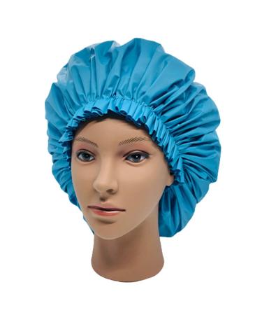 ELEBOX Large Shower Cap 3 Pack for Long Hair | Waterproof & Reusable Hair Caps for Women - X-Large Black Blue Gray - Buy Online on GoSupps.com
