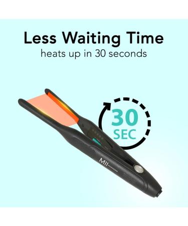 MII PIXI 0.4 Ceramic Flat Iron - Professional Hair Styling Tool for Silky Snag-Free Styles | Automatic Shut-Off | Perfect for All Hair Types - International Shipping Available - Buy Online on GoSupps.com