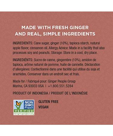 Buy Gin Gins Spicy Apple Chewy Ginger Candy - 3 oz by The Ginger People | Natural & Delicious - Buy Online on GoSupps.com