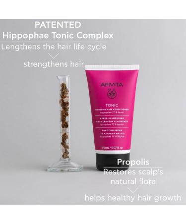Apivita Apr s-Shampooing pour Cheveux Clairsem s et contre la Chute De Cheveux 150ml - Complexe l'Hippophae Brevet Laurier & Propolis - Renforce Pr vient la Casse D m lant et Ajoute du Volume - Buy Online on GoSupps.com