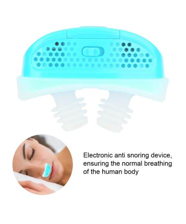 Professional Electric Anti Snoring Device for Deep Sleep - Natural Breathing Solution (Blue) - Buy Online on GoSupps.com