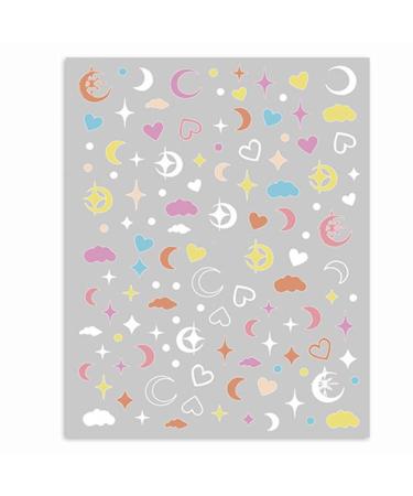 1 Sheet DIY Manicure Decor Nails Beauty Self-adhesive with Back Glue Nail Supplies Nail Stickers Nail Art Decorations Nail Art Stickers(5) Style5