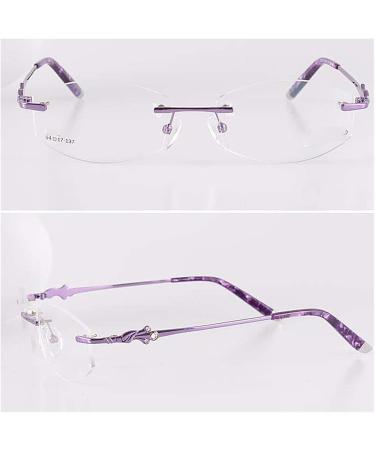 Ranara Replacement Glasses End Tips - Metal Brackets & Nose Bridge for Borderless 1-Hole Frames | Purple Spare Parts - Buy Online on GoSupps.com