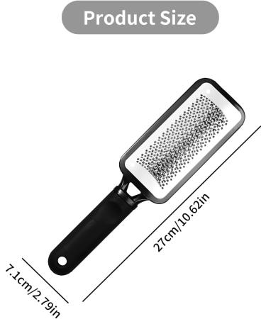 Foot File Foot Callus Remover for Hard Skin Stainless Steel Pedicure Tool for Dead Skin Cracked Heels and Dry Feet Professional Double-Sided Foot Rasp High Grade Metal Foot Scrubber - Buy Online on GoSupps.com