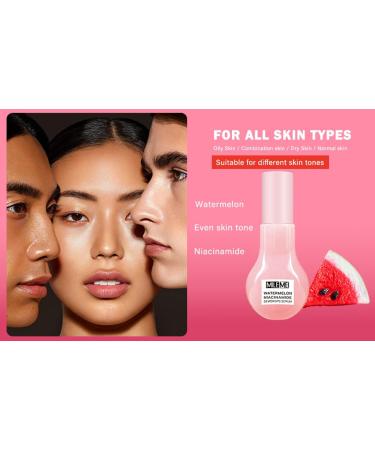 Watermelon Moisturizer Facial Serum - Hydrating Glow Priming Liquid Highlighter | International Shipping - Buy Online on GoSupps.com