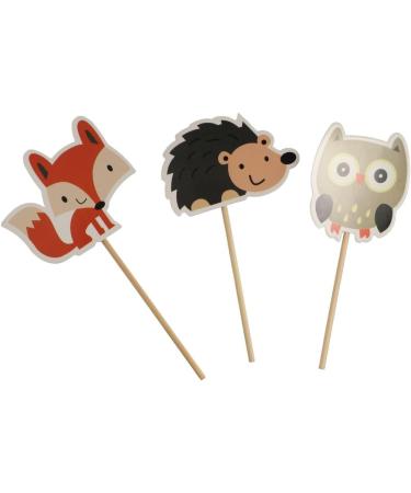 Leadigol 48Pcs Woodland Animal Cake Cupcake Toppers Forest Jungle Animals Cake Decorations Woodland Creatures Party Supplies Decorations Cute Party Supplies - Buy Online on GoSupps.com